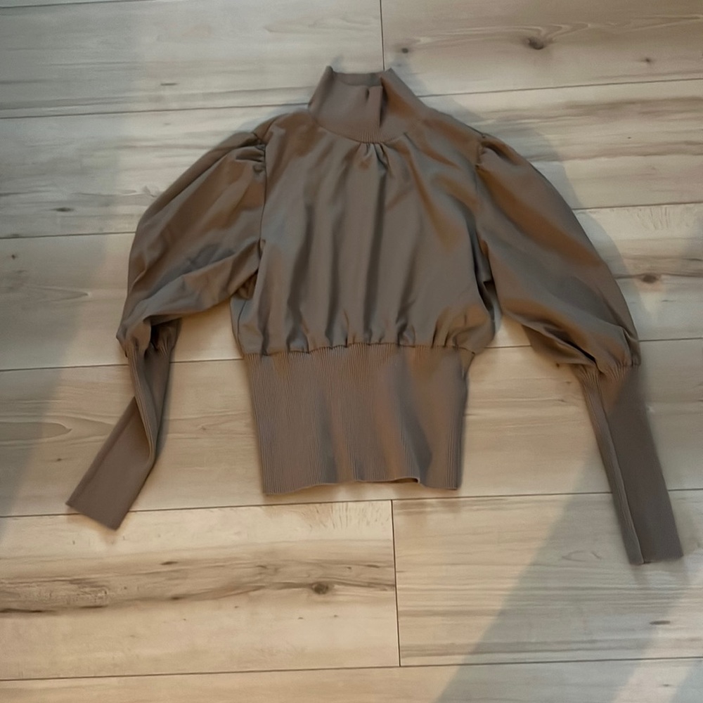 French connection turtleneck, puffy blouse